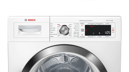 Bosch Serie 8 WTW87561GB wasdroger Vrijstaand Voorbelading 9 kg A++ Wit DHZ532 - Afbeelding 4