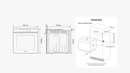 Samsung NV7B4450VAK 76 l 3950 W Zwart - EWO1588 - Afbeelding 14