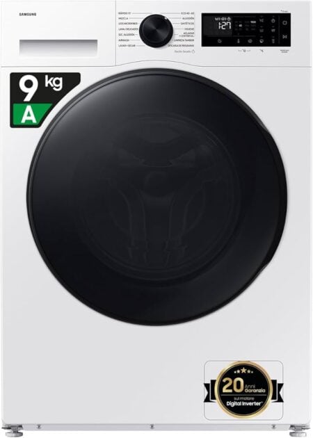 Samsung WD90DG5B15BE/EU Was-droogcombinatie Vrijstaand Voorbelading Wit D