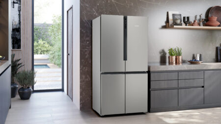 Siemens iQ300 KF96NVPEA amerikaanse koelkast Vrijstaand 605 l E Zilver - Afbeelding 4