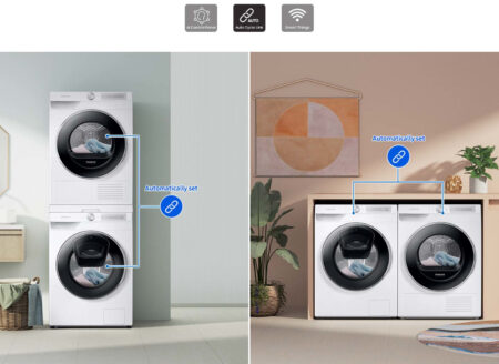 Samsung WW9GT754AWH/S2 wasmachine Voorbelading 9 kg 1400 RPM Zilver, Wit - EWO815 - Afbeelding 16