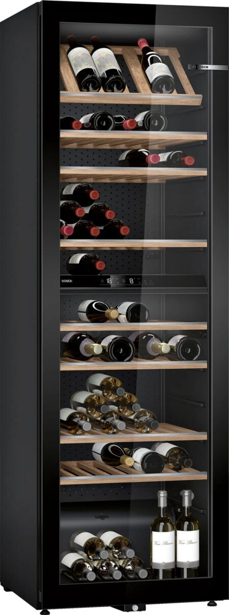Bosch Serie 6 KWK36ABGA wijnkoeler Compressorwijnkoeler Vrijstaand Zwart 199 fles(sen)