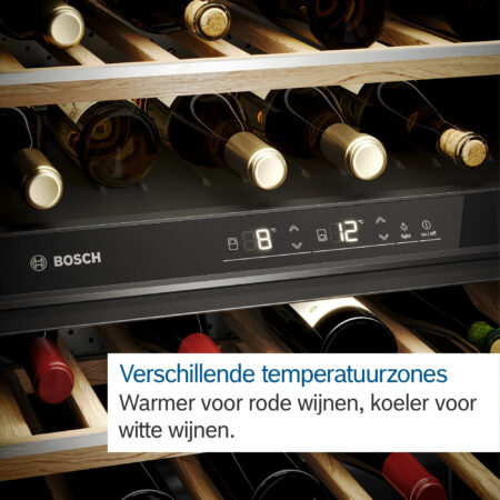 Bosch Serie 6 KWK36ABGA wijnkoeler Compressorwijnkoeler Vrijstaand Zwart 199 fles(sen) - Afbeelding 6