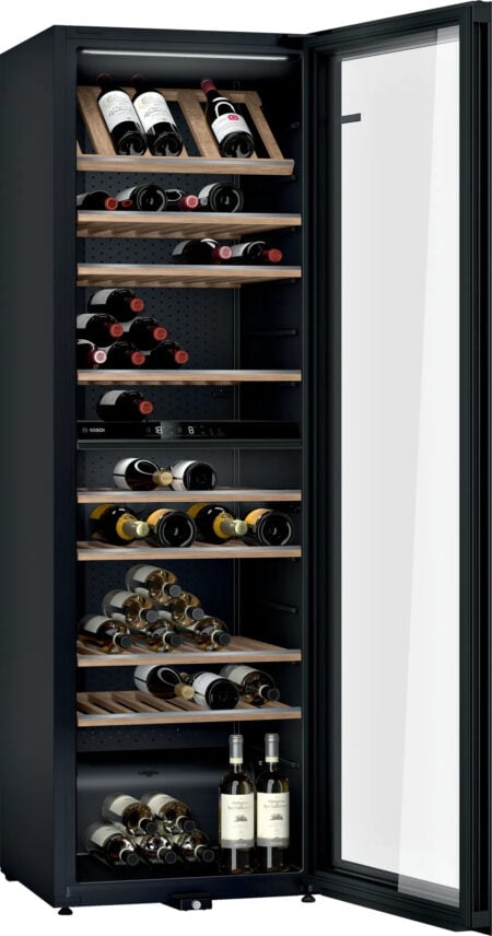 Bosch Serie 6 KWK36ABGA wijnkoeler Compressorwijnkoeler Vrijstaand Zwart 199 fles(sen) - Afbeelding 3