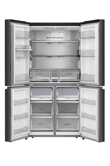 Hisense RQ758N4SWFE Amerikaanse koelkast Vrijstaand 609 l E Zwart DHZ913 - Afbeelding 6