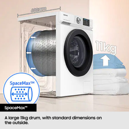 Samsung WD90DG6B85BE Was-droogcombinatie Vrijstaand Voorbelading Wit D - Afbeelding 10