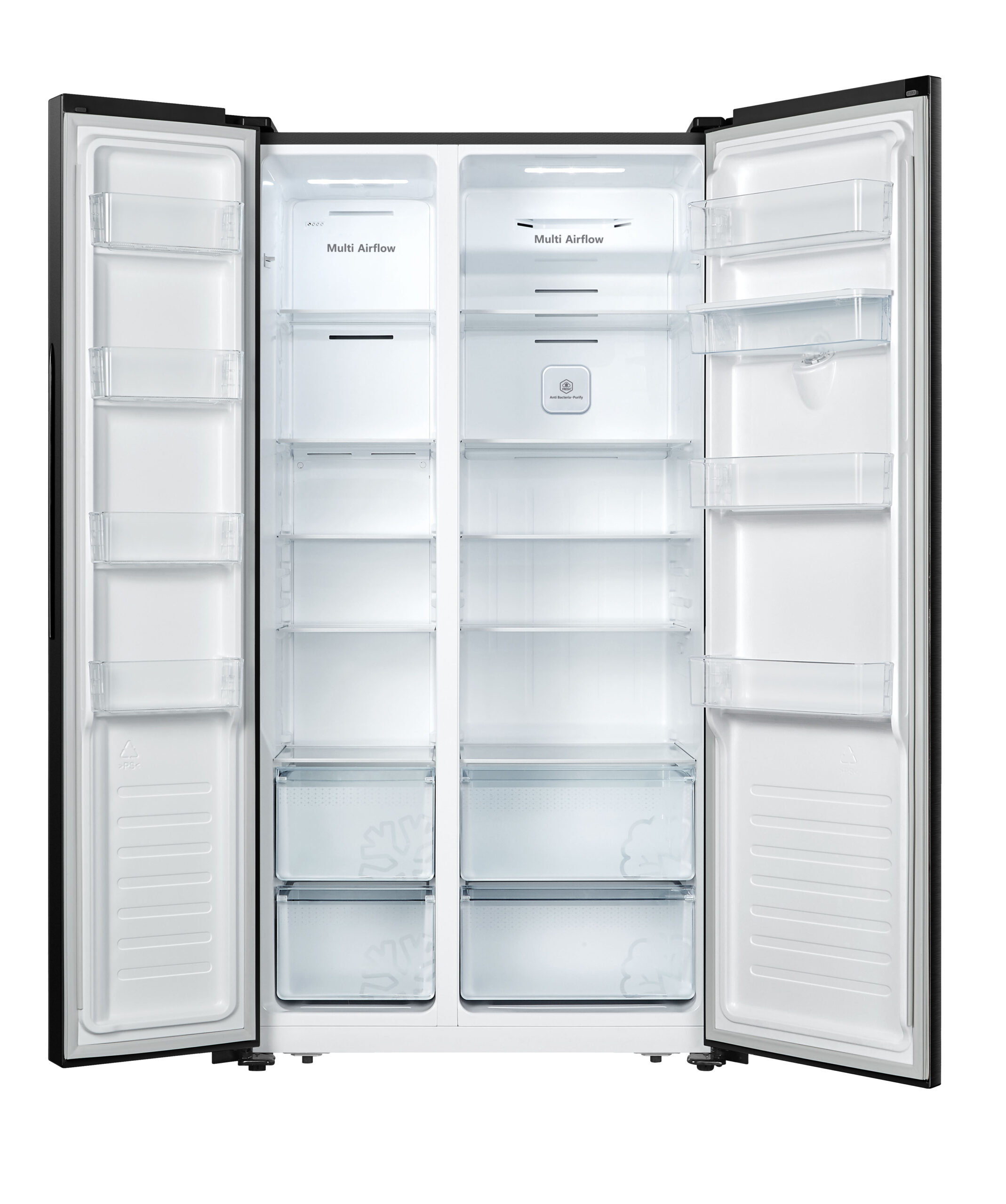 Fridgemaster MS91520DEB amerikaanse koelkast Vrijstaand 519 l E Zwart - EWO3320 - Afbeelding 4