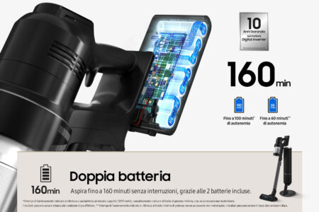 Samsung VS28C9784QK 2-in-1-steelstofzuiger Batterij/Accu Droog Zakloos 1200, 730 Zwart - EWO1222 - Afbeelding 9
