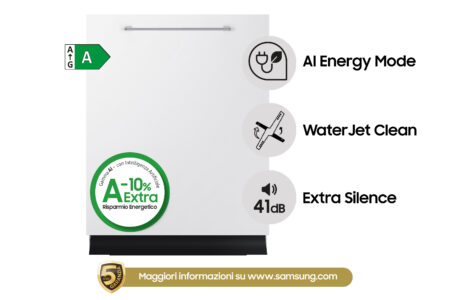 Samsung DW60CG880B00ET vaatwasser Volledig ingebouwd 14 couverts A - Afbeelding 3