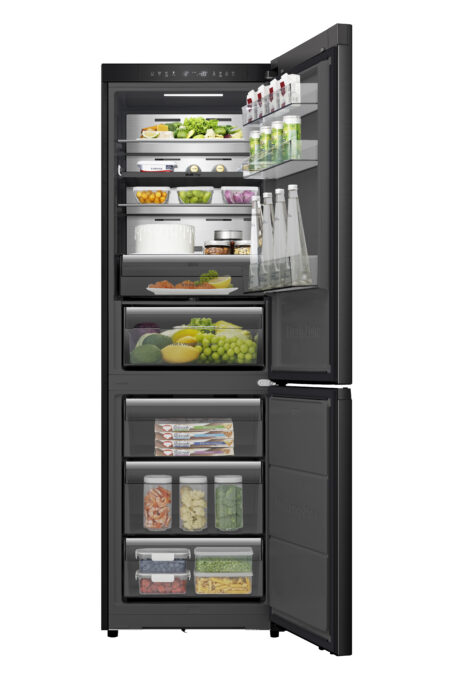 Hisense RB5K330GSFC koel-vriescombinatie Vrijstaand 330 l C Zwart, - Afbeelding 3