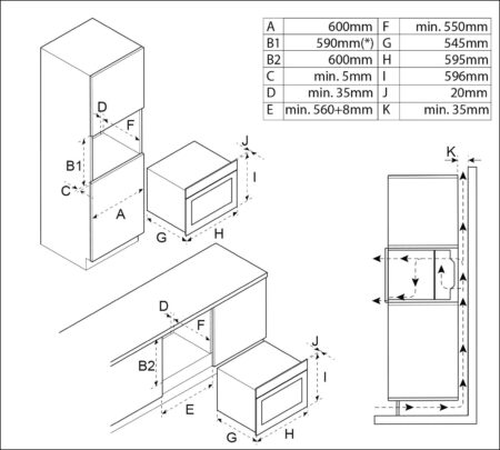 Inventum IOM6072RK oven 72 l Zwart, Roestvrijstaal - Afbeelding 3