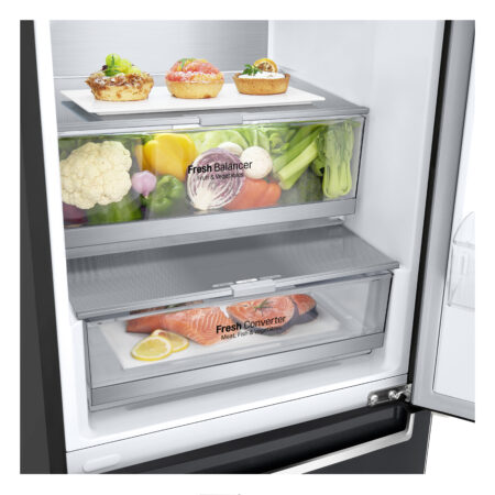 LG GBB72MCUGN koel-vriescombinatie Vrijstaand 384 l D Zwart DHZ1352 - Afbeelding 9