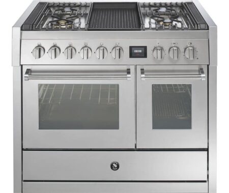 Steel GQ10SF-4B gas fornuis met 4 branders + bakplaat, in meerdere kleuren