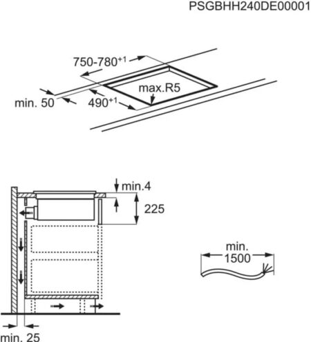 AEG TH84CB03CB 6000 ComboHob Bridge Inbouw Inductiekookplaat - Afbeelding 8