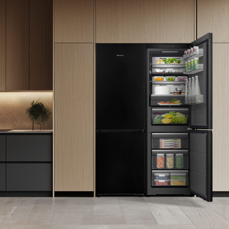 Hisense RB5K330GSFC koel-vriescombinatie Vrijstaand 330 l C Zwart, - Afbeelding 4