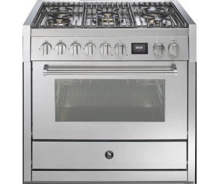 Steel GQ9S-4M gas fornuis met 5 branders, in meerdere kleuren