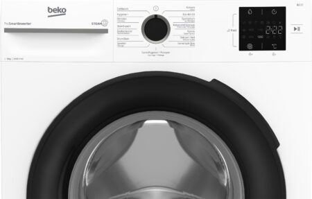 Beko b100 BM1WFU3842W wasmachine Voorbelading 8 kg 1400 RPM Zwart, Wit DHZ1867 - Afbeelding 5