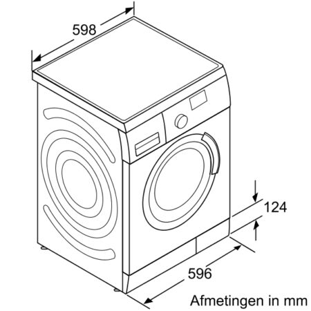 Siemens WM14S443 wasmachine Voorbelading 8 kg 1400 RPM Wit DHZ1644 - Afbeelding 3