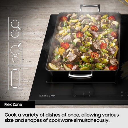 Samsung NZ85C6058FK/U1 kookplaat Zwart Ingebouwd 80 cm Inductiekookplaat zones 5 zone(s) - EWO2149 - Afbeelding 6