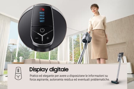 Samsung VS20B75ACR5 2-in-1-steelstofzuiger  Zakloos 550 W Zilver - EWO1842 - Afbeelding 7