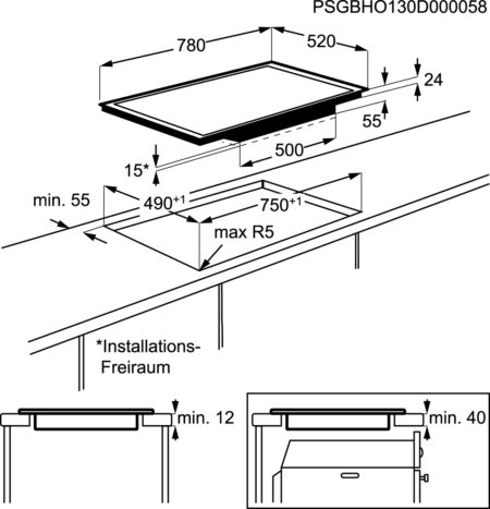 AEG HK874400FB Zwart Ingebouwd Inductiekookplaat zones 4 zone(s) EWO16625-3 - Afbeelding 6