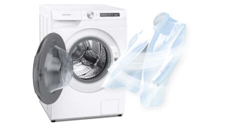Samsung WD70TA049BE/EG Was-droogcombinatie Vrijstaand Voorbelading Zwart, Wit E - EWO1908 - Afbeelding 13