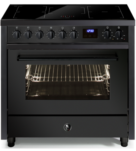 Steel Enfasi Pulse 90 EP9F-5FIW NF Black inductie fornuis