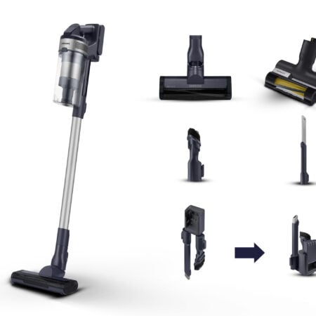 Samsung VS15A60AGR5 Steelstofzuiger Batterij/Accu Droog Zakloos 0,8 l 410 W Zwart, Zilver EWO1962