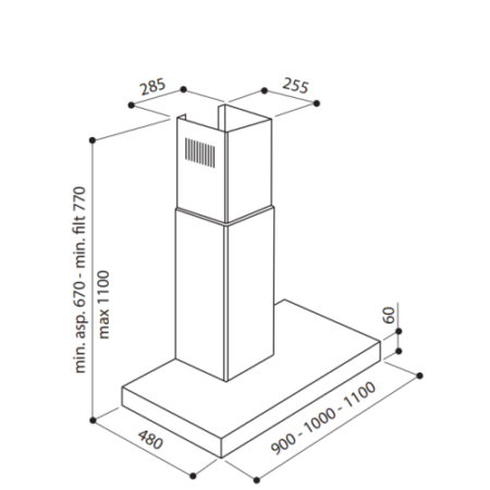 Stoves Level 900 RVS Afzuigkap - SA000015 - Afbeelding 2