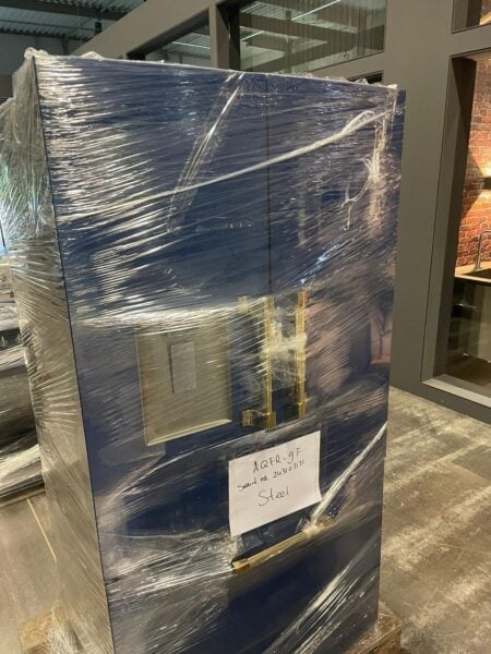 Steel AQFR‑9F Amerikaanse koelkast Blue Ottone DHZ2200