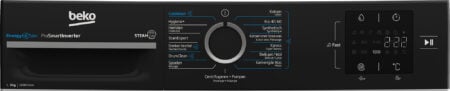 Beko b300 BM3WFT3941B wasmachine Voorbelading 9 kg 1400 RPM Wit DHZ2078 - Afbeelding 7