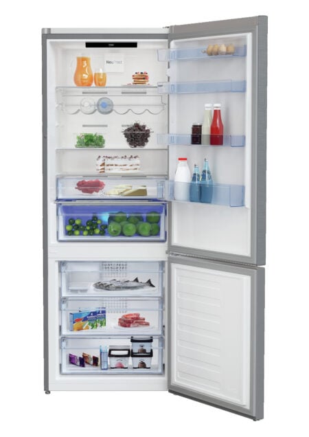 Beko RCNE560E40ZXBN koel-vriescombinatie Vrijstaand 560 l E Zilver DHZ2053 - Afbeelding 3