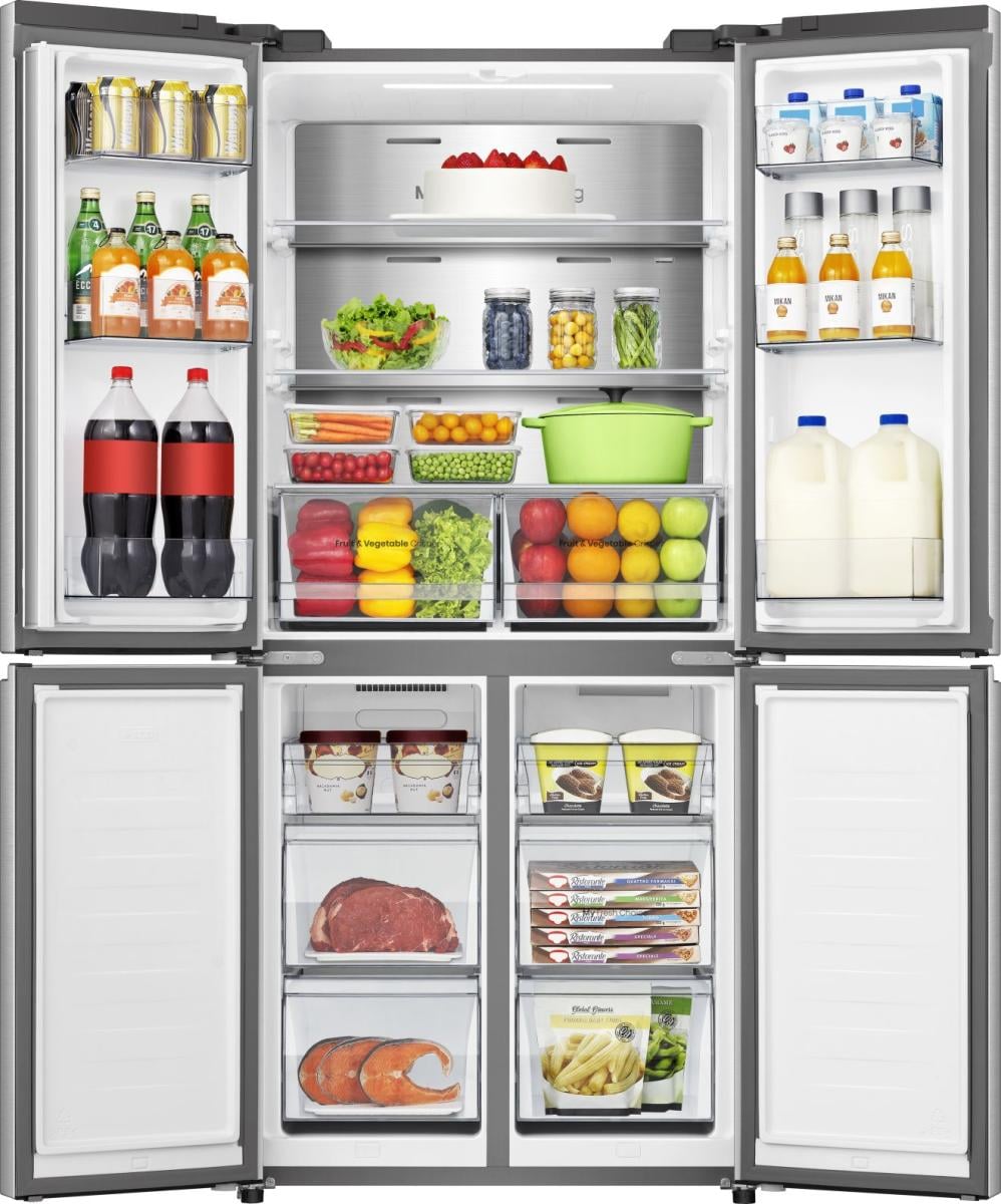 Hisense RQ5P470SAID amerikaanse koelkast Vrijstaand 483 l D Roestvrijstaal DHZ4638 - Afbeelding 4