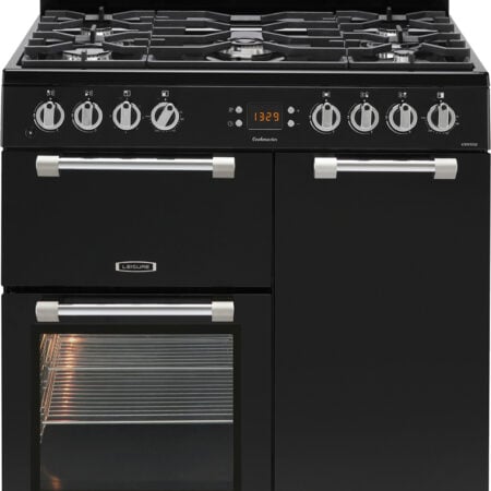 Leisure CK90F232K fornuis Vrijstaand fornuis A Electrisch/Gas Gaskookplaat Zwart DHZ2336