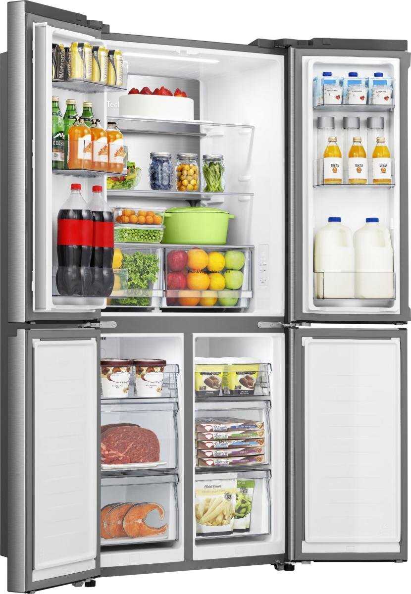 Hisense RQ5P470SAID amerikaanse koelkast Vrijstaand 483 l D Roestvrijstaal DHZ4638 - Afbeelding 5