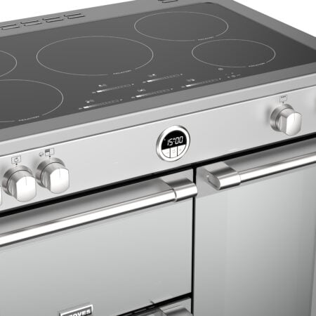 Stoves Sterling S900 Ei Range-fornuis Electrisch Inductiekookplaat zones Roestvrijstaal DHZ2333 - Afbeelding 5