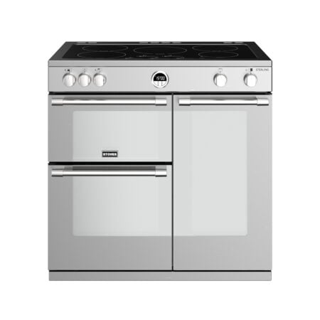 Stoves Sterling S900 Ei Range-fornuis Electrisch Inductiekookplaat zones Roestvrijstaal DHZ2333 - Afbeelding 6