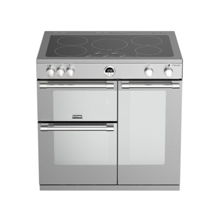 Stoves Sterling S900 Ei Range-fornuis Electrisch Inductiekookplaat zones Roestvrijstaal DHZ2335