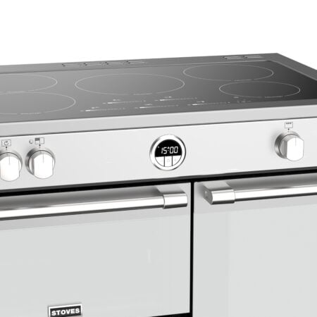 Stoves Sterling S900 Ei Range-fornuis Electrisch Inductiekookplaat zones Roestvrijstaal DHZ2333 - Afbeelding 4