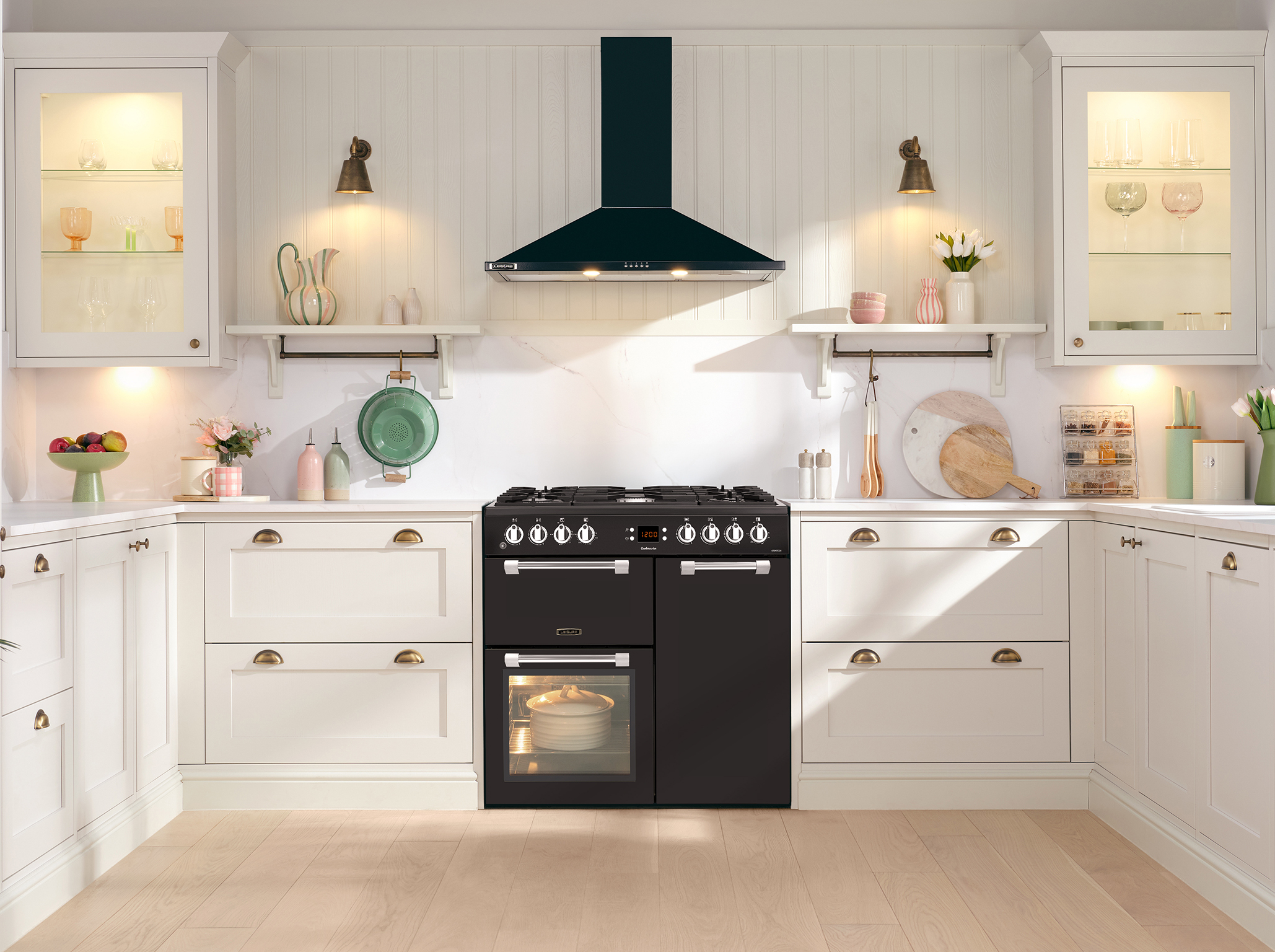 Leisure CK90F232K fornuis Vrijstaand fornuis A Electrisch/Gas Gaskookplaat Zwart DHZ2336 - Afbeelding 5