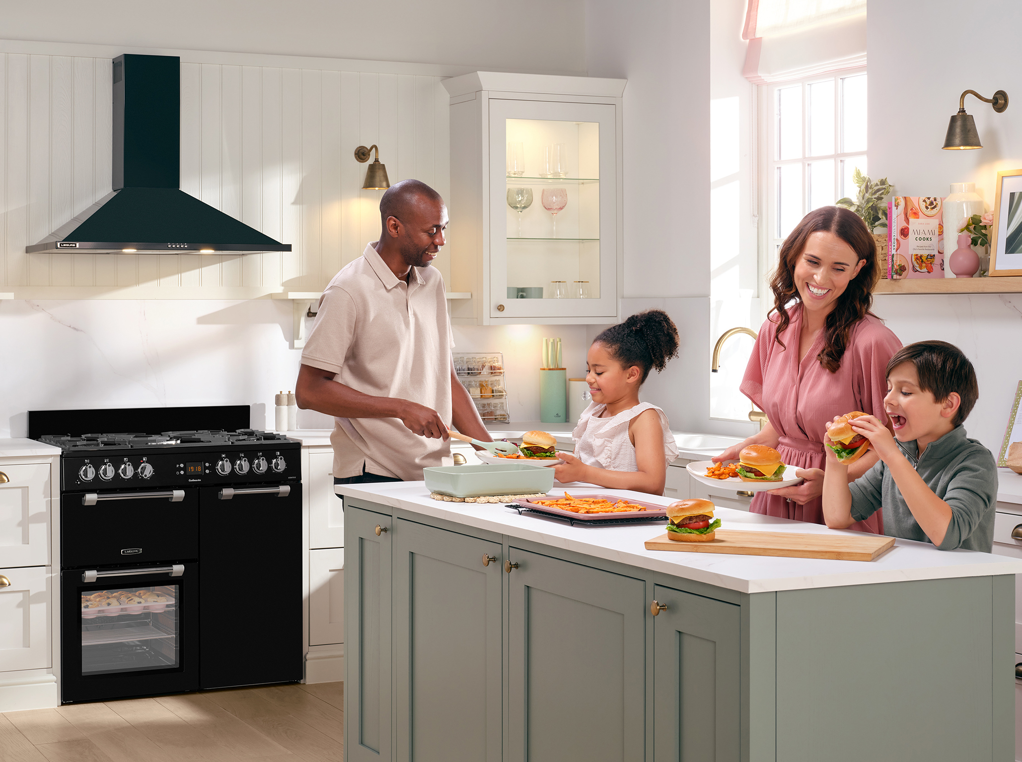 Leisure CK90F232K fornuis Vrijstaand fornuis A Electrisch/Gas Gaskookplaat Zwart DHZ2336 - Afbeelding 7