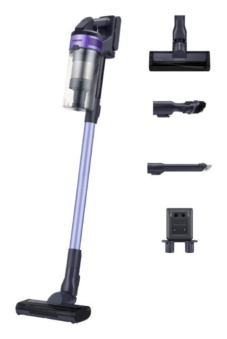 Samsung VS15A6031R4 Steelstofzuiger Batterij/Accu Droog Cyclonisch Zakloos 0,8 l 410 W Zwart, Paars DHZ2257