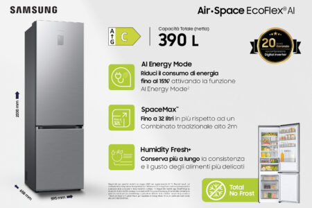 Samsung RB38C776CS9/EF koel-vriescombinatie Vrijstaand 390 l C Roestvrijstaal - EWO2745 - Afbeelding 4