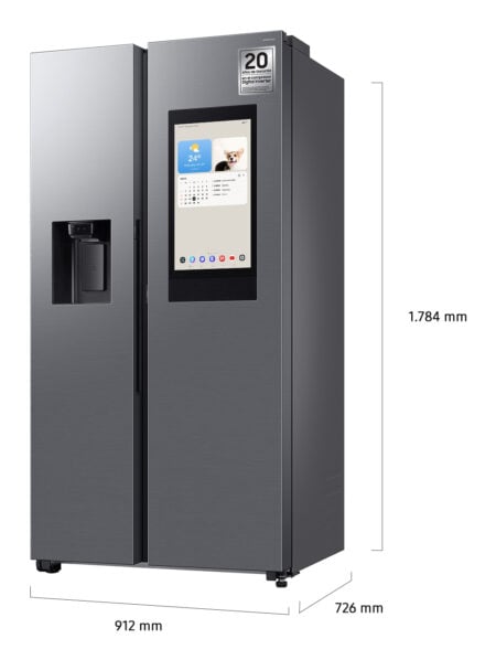 Samsung Series 9 Family Hub™ koelkast 9-serie (634L) Zilver (mat) Wifi EWO2761 - Afbeelding 3