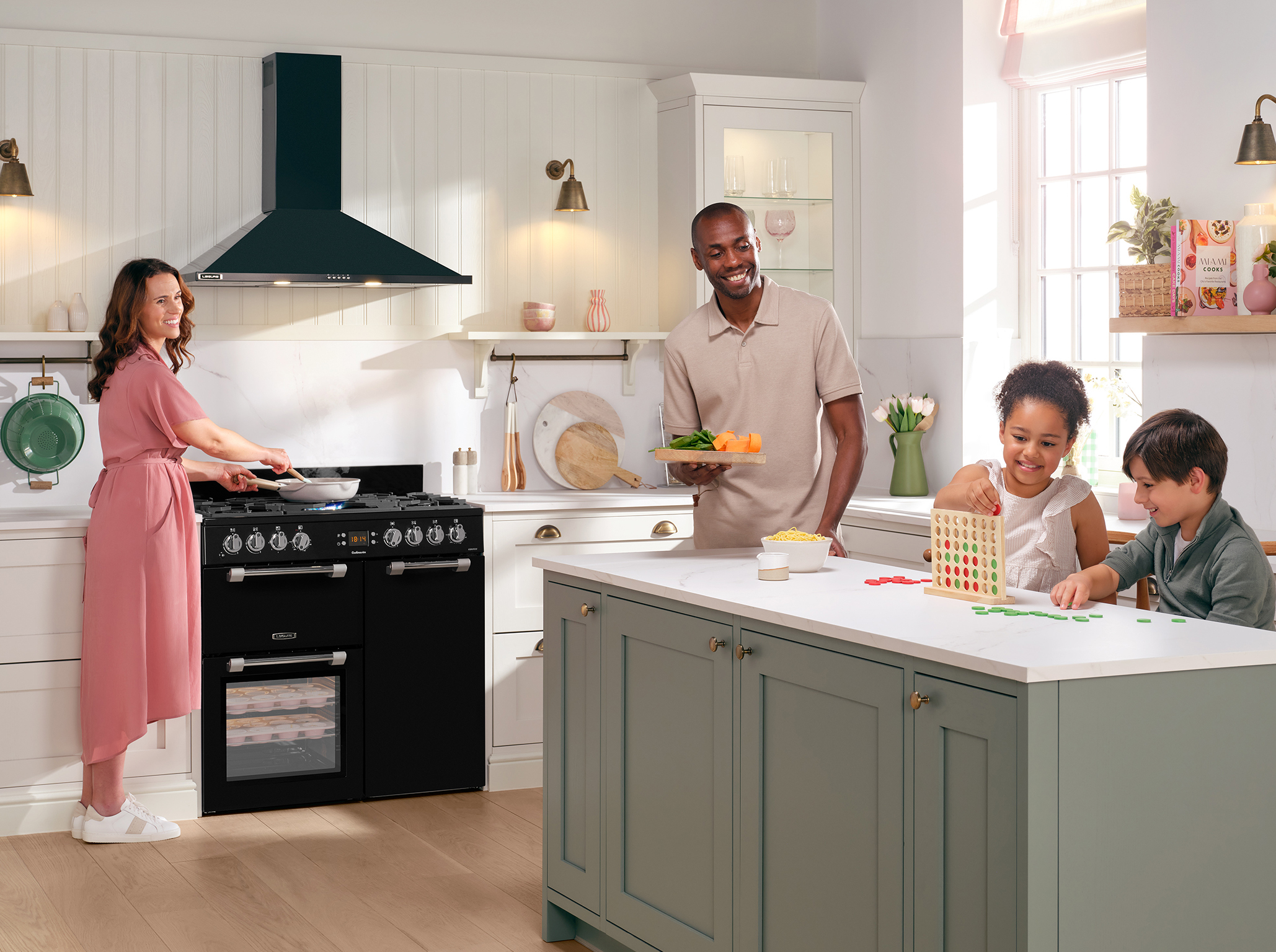 Leisure CK90F232K fornuis Vrijstaand fornuis A Electrisch/Gas Gaskookplaat Zwart DHZ2336 - Afbeelding 6