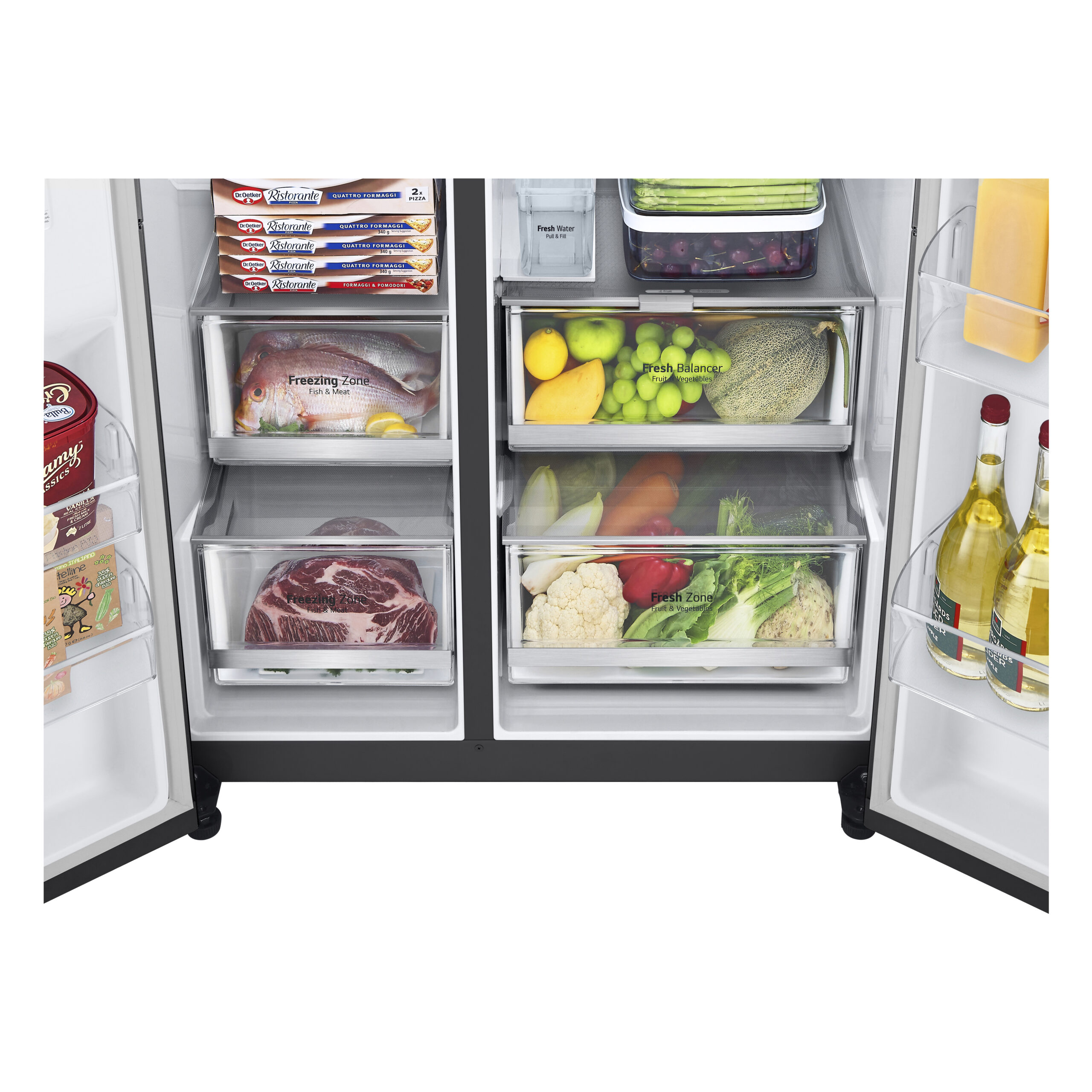 LG InstaView GSGV81EPLL amerikaanse koelkast Vrijstaand 635 l E Zwart - Afbeelding 6