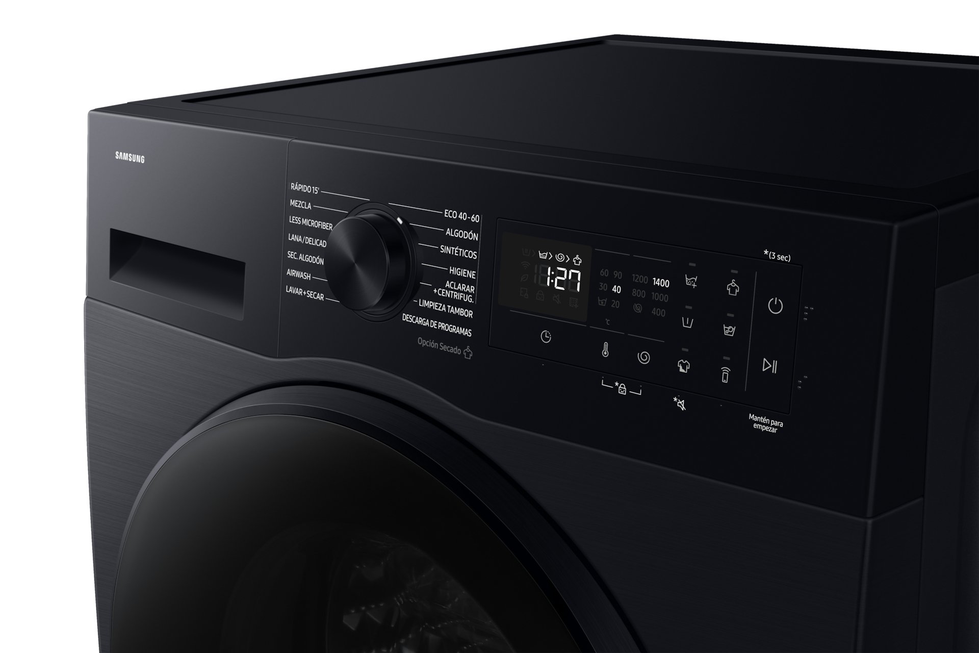 Samsung WD90DG5B15BB Was-droogcombinatie Vrijstaand Voorbelading Zwart D - Afbeelding 9