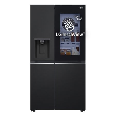 LG InstaView GSGV81EPLL amerikaanse koelkast Vrijstaand 635 l E Zwart