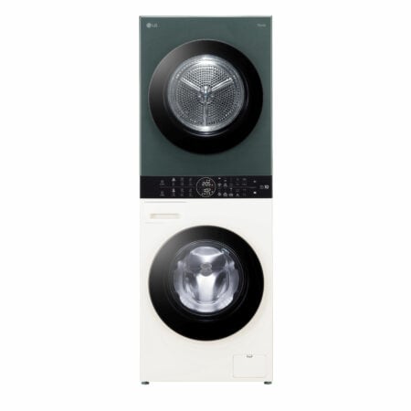 LG WT1210EGF Was-droogcombinatie Vrijstaand Voorbelading Groen, Wit A