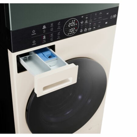 LG WT1210EGF Was-droogcombinatie Vrijstaand Voorbelading Groen, Wit A - Afbeelding 4